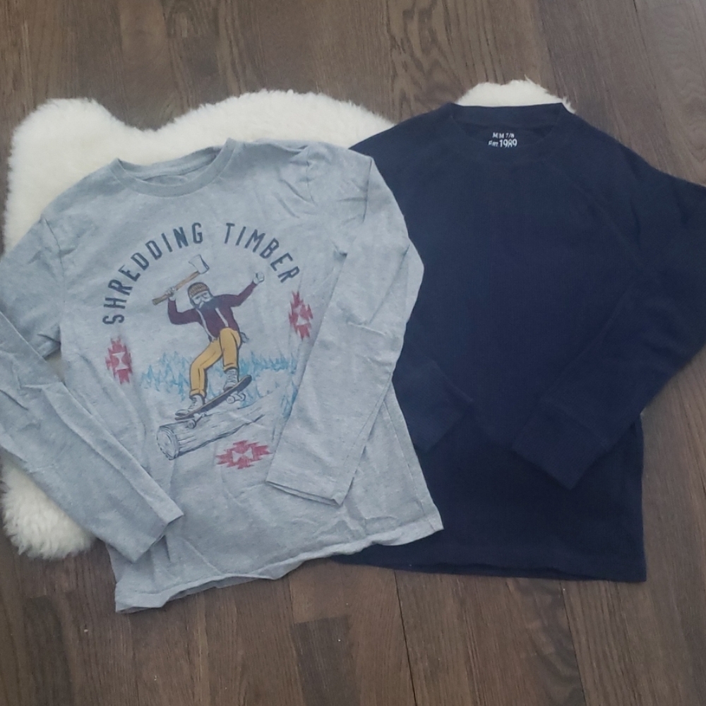 2 M Boys Long Sleeve Shirts